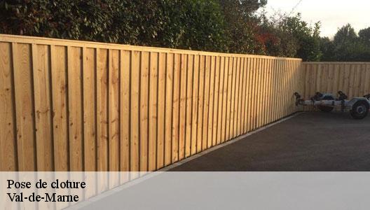Pose de cloture Val-de-Marne 