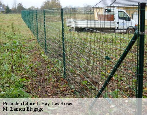 Pose de cloture  l-hay-les-roses-94240 M. Lamon Elagage