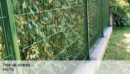 Pose de cloture 94170